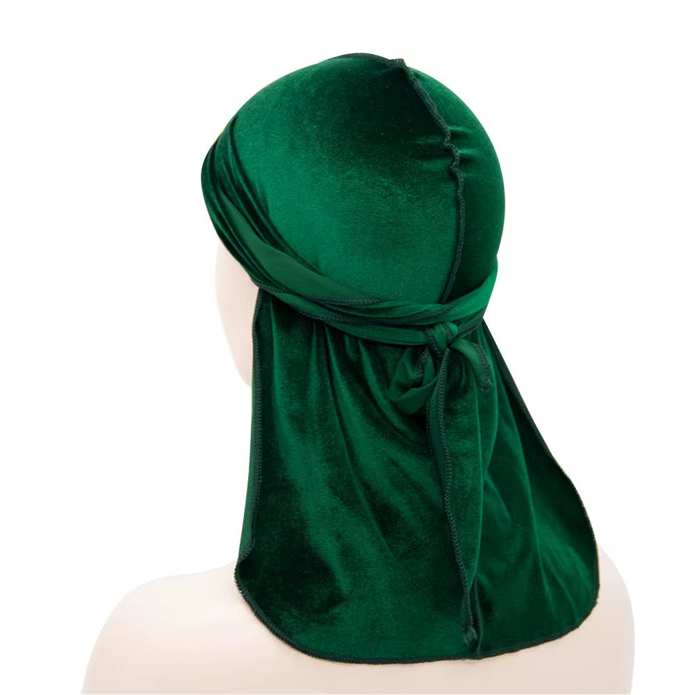 Green Unisex Soft Velvet Headwrap
