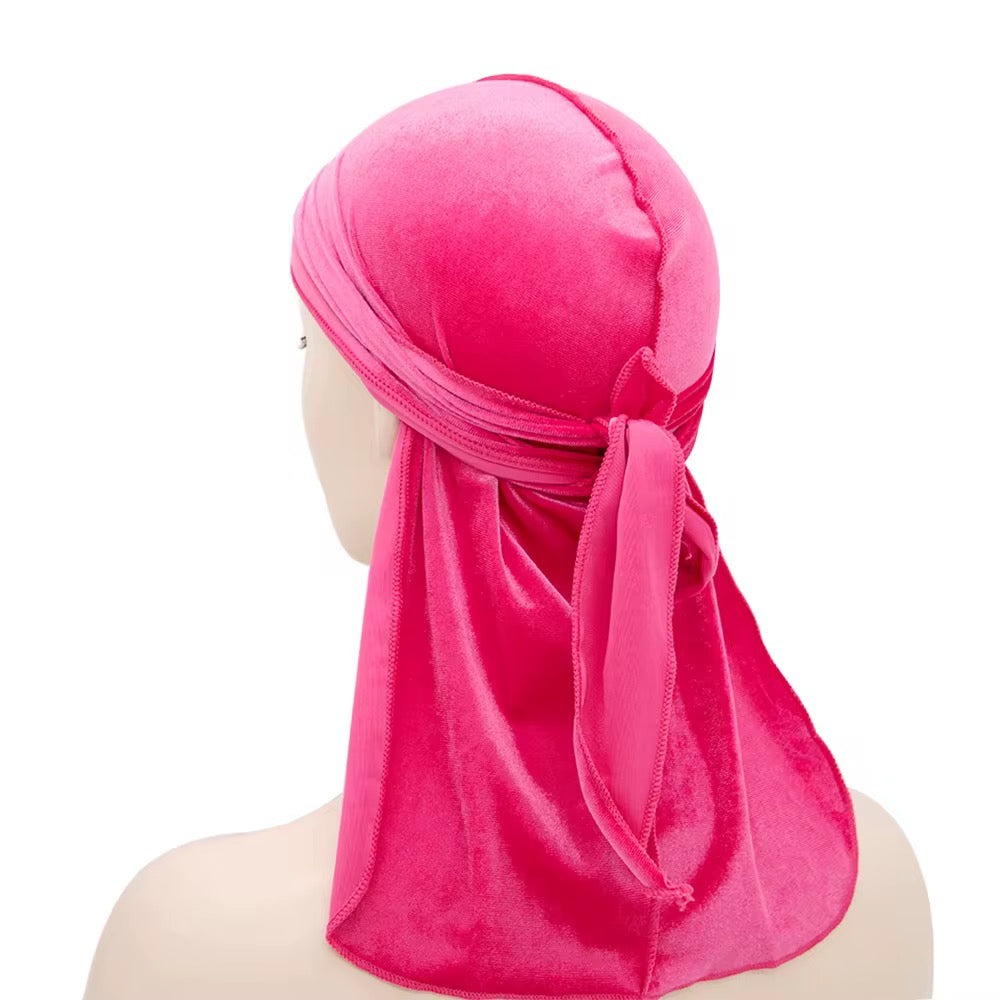 Pink Unisex Soft Velvet Headwrap